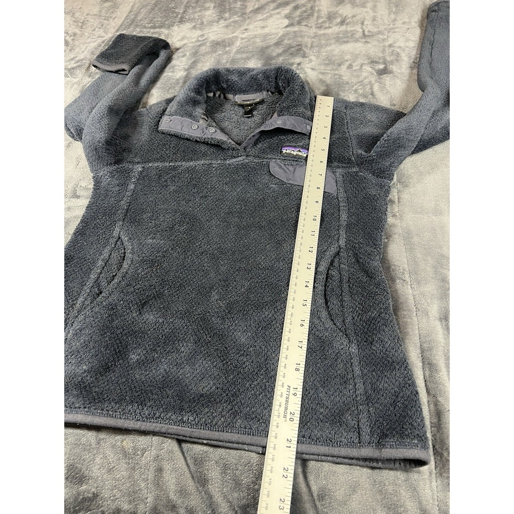 patagonia Fleece Quarter Zip Grayish‎ Blue pullover sweater Size S - Picture 8 of 10